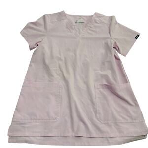 Adar lavender scrub top sz M nursing medical professional‎